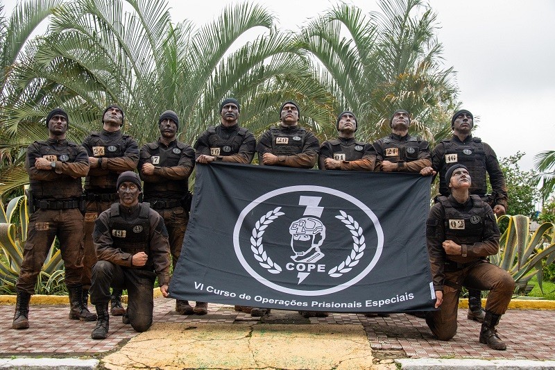 Dez servidores penitenciários concluíram o curso para ingresso no Grupo de Ações Especiais (Gaes).